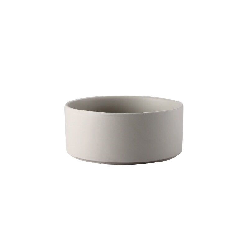 Metal frame ceramic pet bowl
