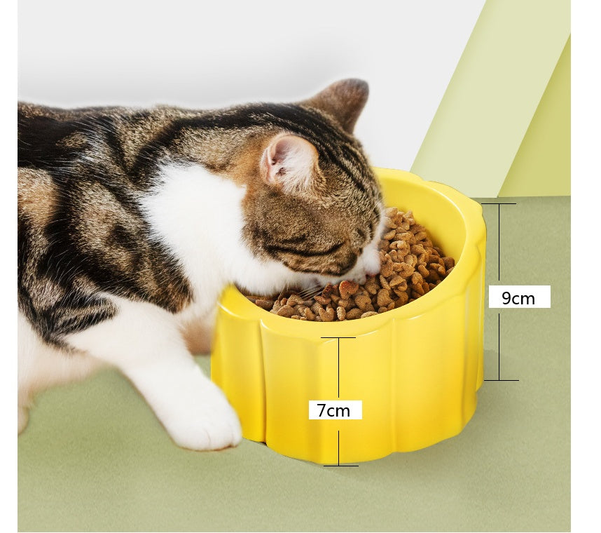 Pet ceramic cat bowl dog bowl