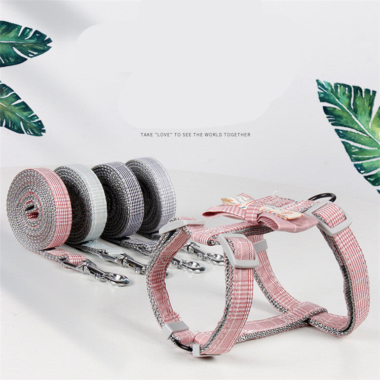 Pet Traction Rope Fashion Lattice Collocation