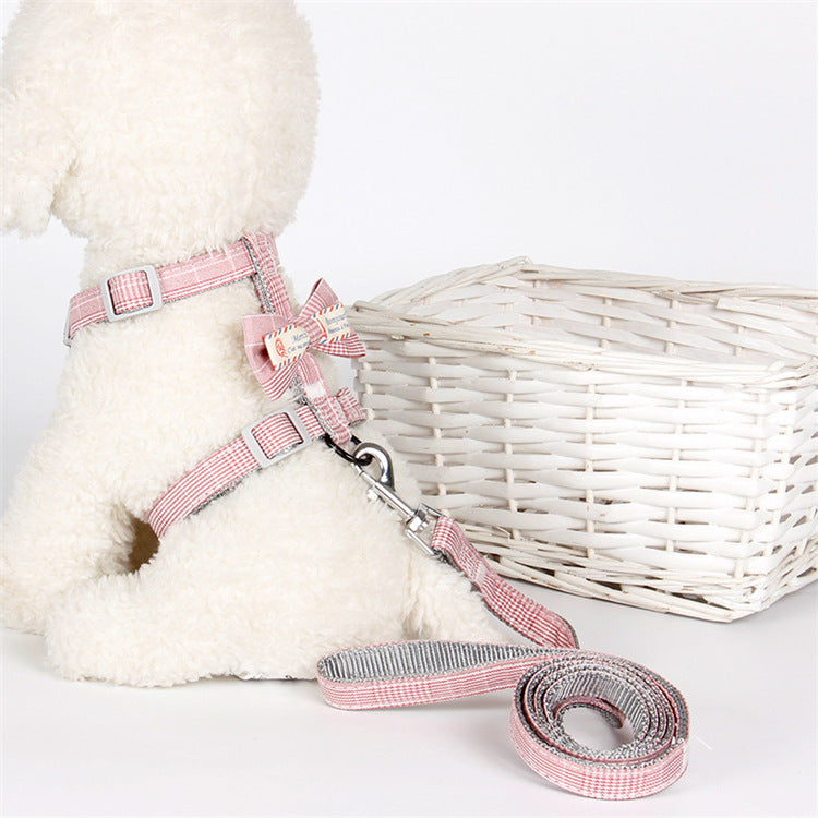Pet Traction Rope Fashion Lattice Collocation