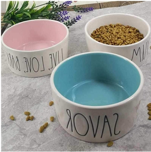 Ceramic Pet Bowl Ceramic Dog Bowl Dogcat Bowl Water