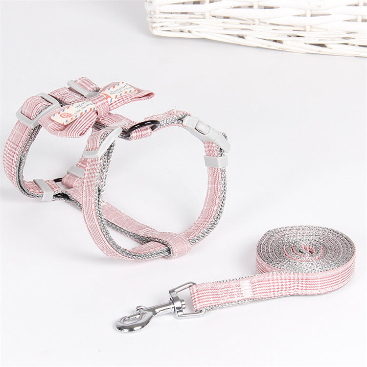 Pet Traction Rope Fashion Lattice Collocation