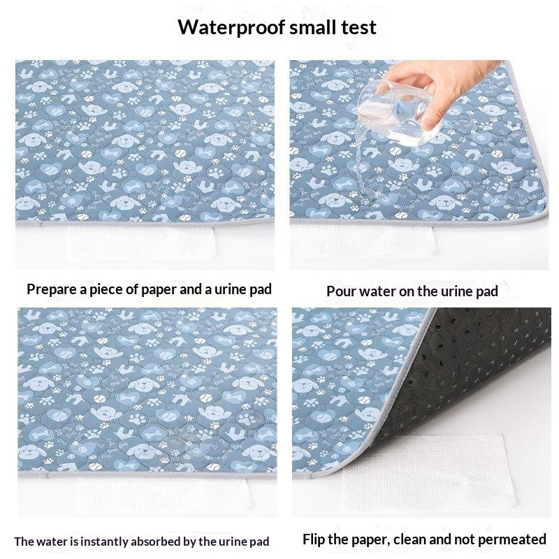 Breathable Absorbent Dog Training Pads Are Machine-washable Non-slip And Designed To Prevent Accidents